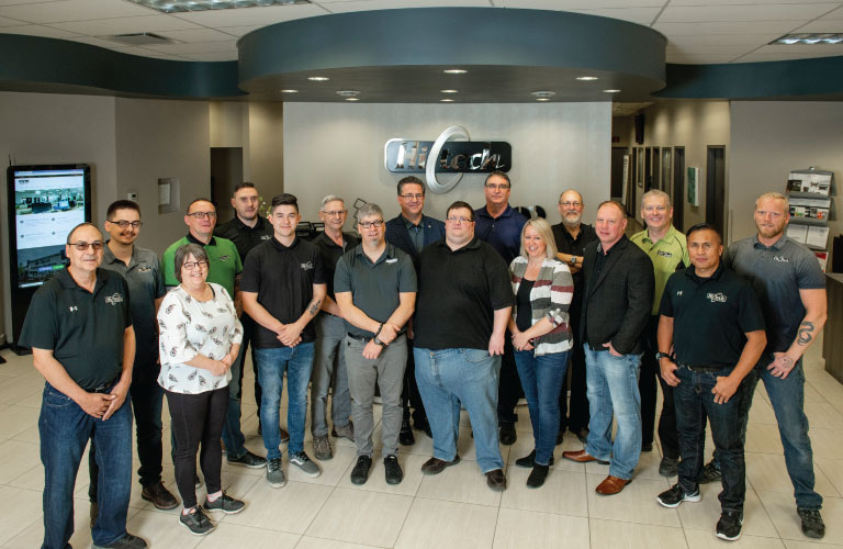 Picture of Photocopier Service Department at Hi-Tech's new office in Grande Prairie